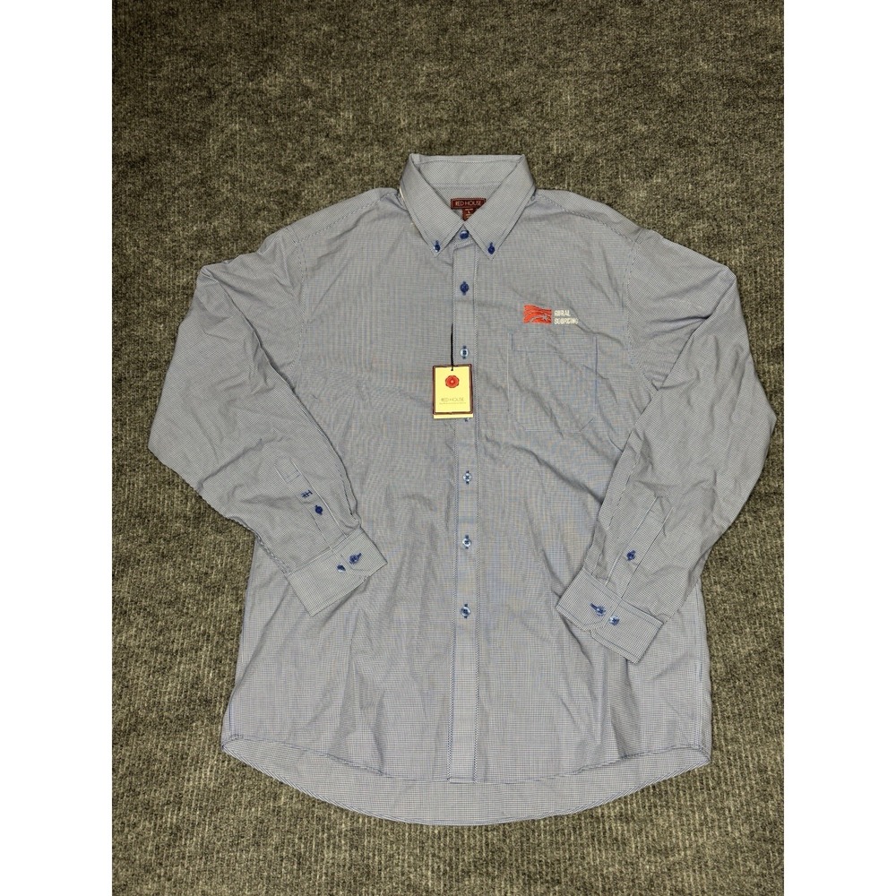 NWT RED HOUSE BLUE BUTTON-DOWN SHIRT Men's Large NWT